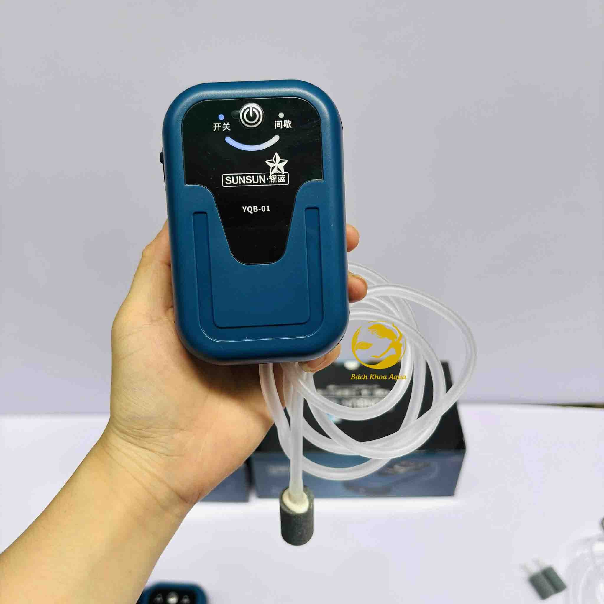 Máy sủi tích điện Sunsun YQB 1 vòi / 2 vòi